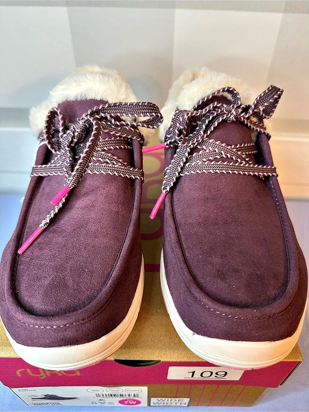 Ryka Avid Water-Resistant Slip-On Purple Fig 7W NIB